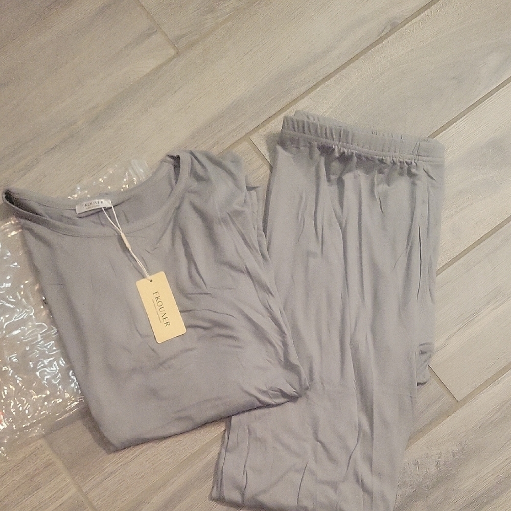 Aqua Luxe Gray Men's Lounge Set
